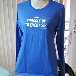 NWOT Pinnacle Vodka Blue Long Sleeve Shirt